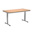 Klapptisch, 140x70 cm (B/T), 72 cm hoch, T-Fuß,