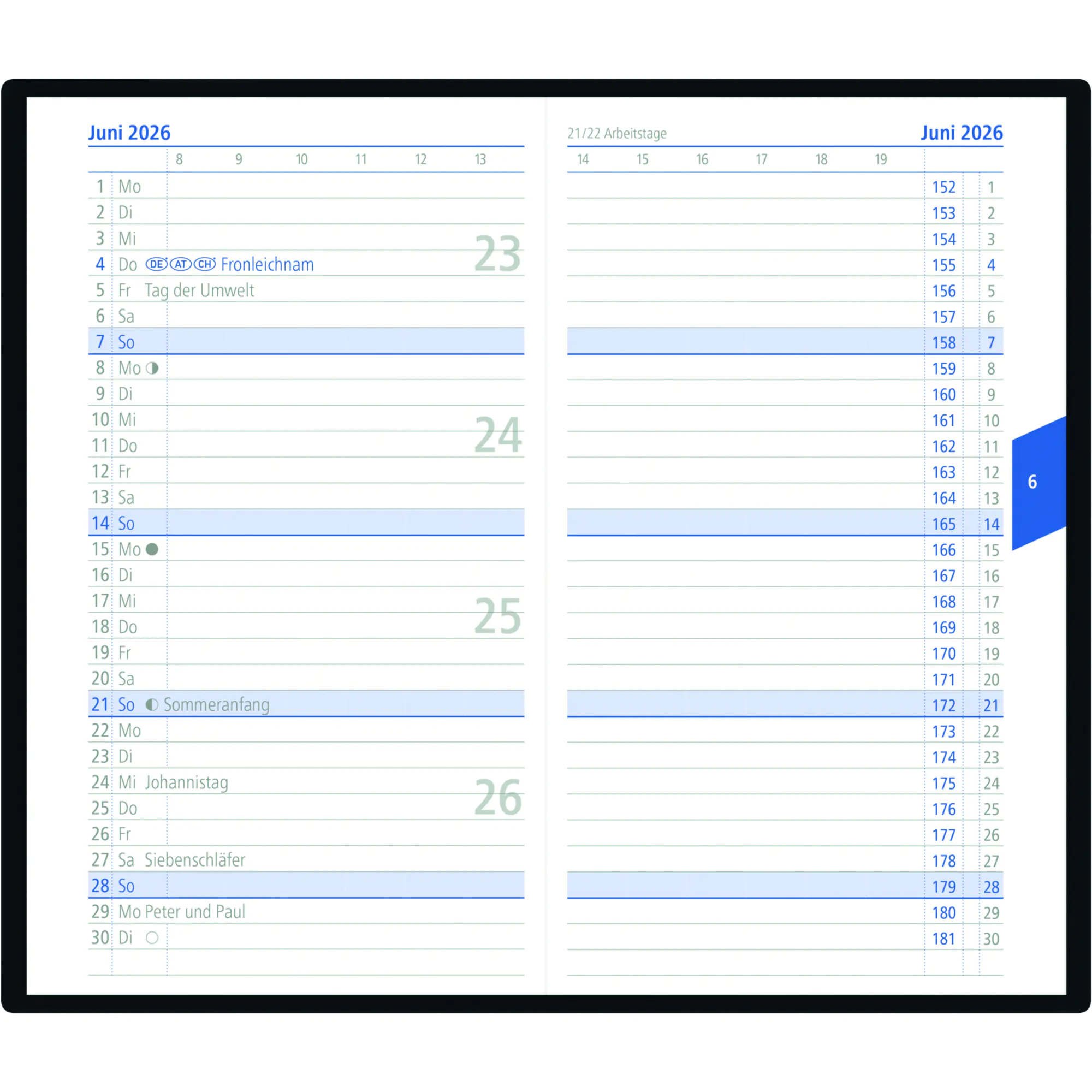 Zettler Taschenkalender 32S 1M/2S sort aus der Kategorie Kalender & Zubehör