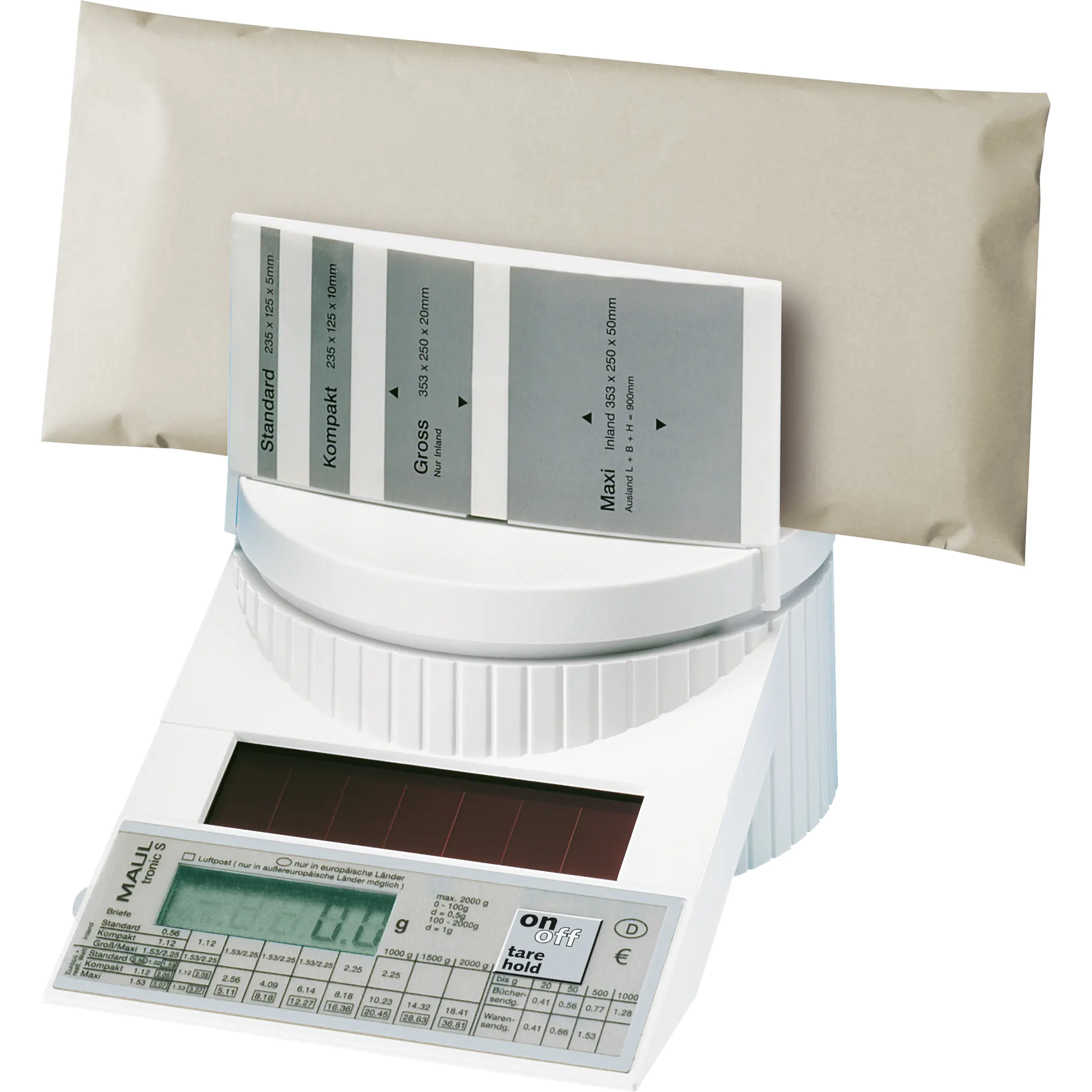 Maul Paketwaage MAULtronic S porto max. 2kg Kunststoff ws aus der Kategorie Waagen