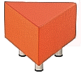 Sitzelement, Dreieck klein,  56x56 cm (B/T), Höhe 40 cm,