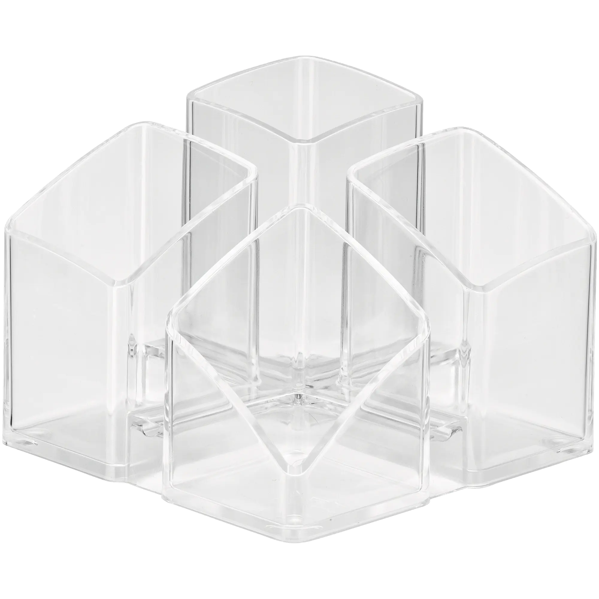HAN Schreibtischköcher SCALA 4Fächer transparent aus der Kategorie Utensilien