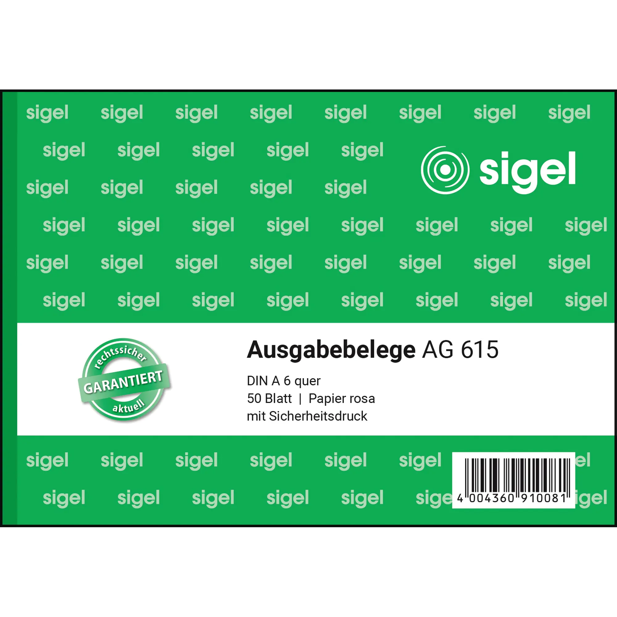 Sigel Ausgabebeleg DIN A6 quer 50Blatt aus der Kategorie  Formulare & Verträge