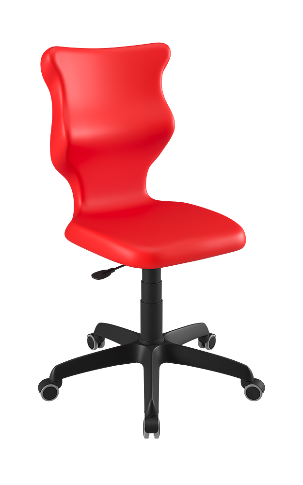 Drehstuhl mit hoher Rückenlehne, höhenverstellbar mit Gasfeder, ergonomische Kunststoffschale aus der Kategorie Bürodrehstühle