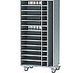 Notebook-Ladestation, 163 cm hoch,  80x50 cm (B/T), Regal, fahrbar, aus der Kategorie Funktionale Tische