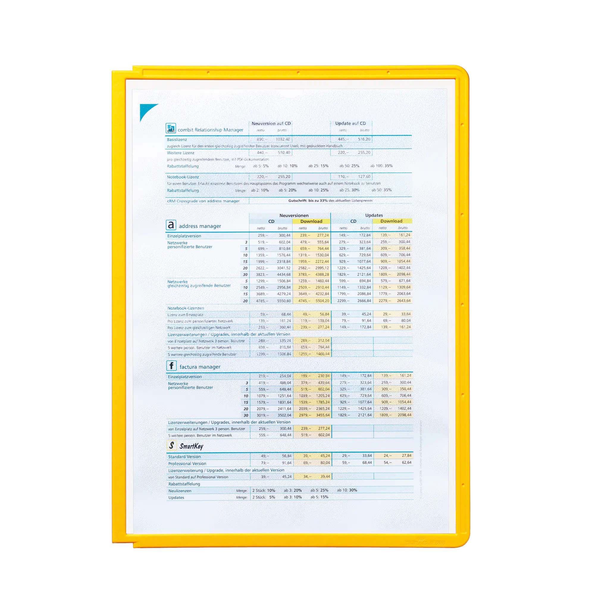 Durable Sichttafel SHERPA Panel DIN A4 PP ge aus der Kategorie Sichttafelsysteme