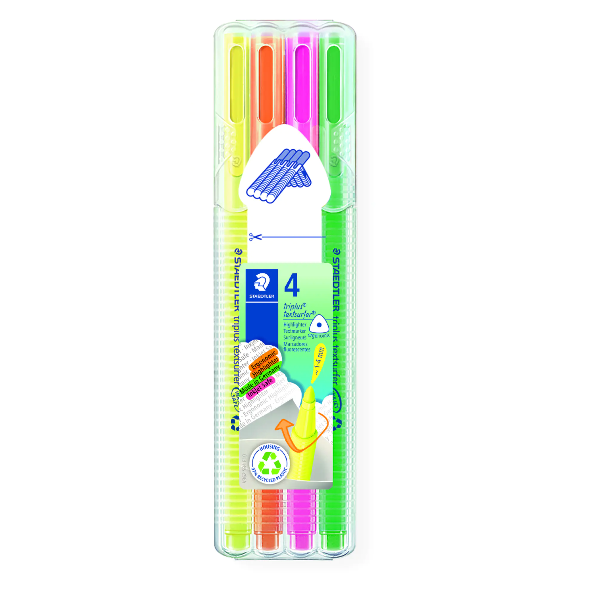 Staedtler Textmarker triplus 362 4er Etui (ge pi or gn) aus der Kategorie Marker