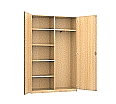 Garderobenschrank, 190 cm hoch, 120x50 cm (B/T), 2 Drehtüren, Garderobenstange rechts aus der Kategorie Sekretariat