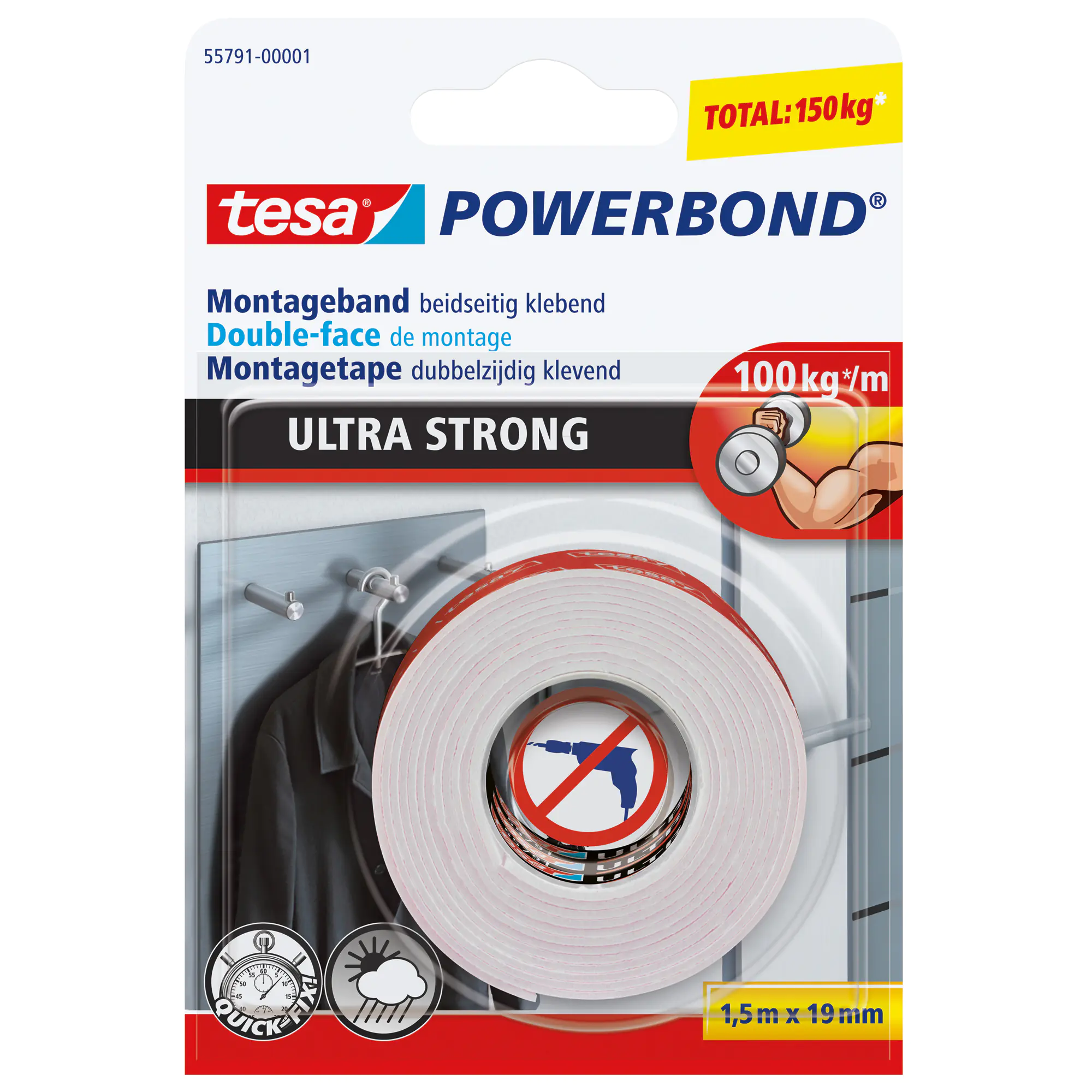 tesa Montageklebeband Powerbond Ultra 19mmx1,5m aus der Kategorie Bastelbedarf & DIY Klebemittel