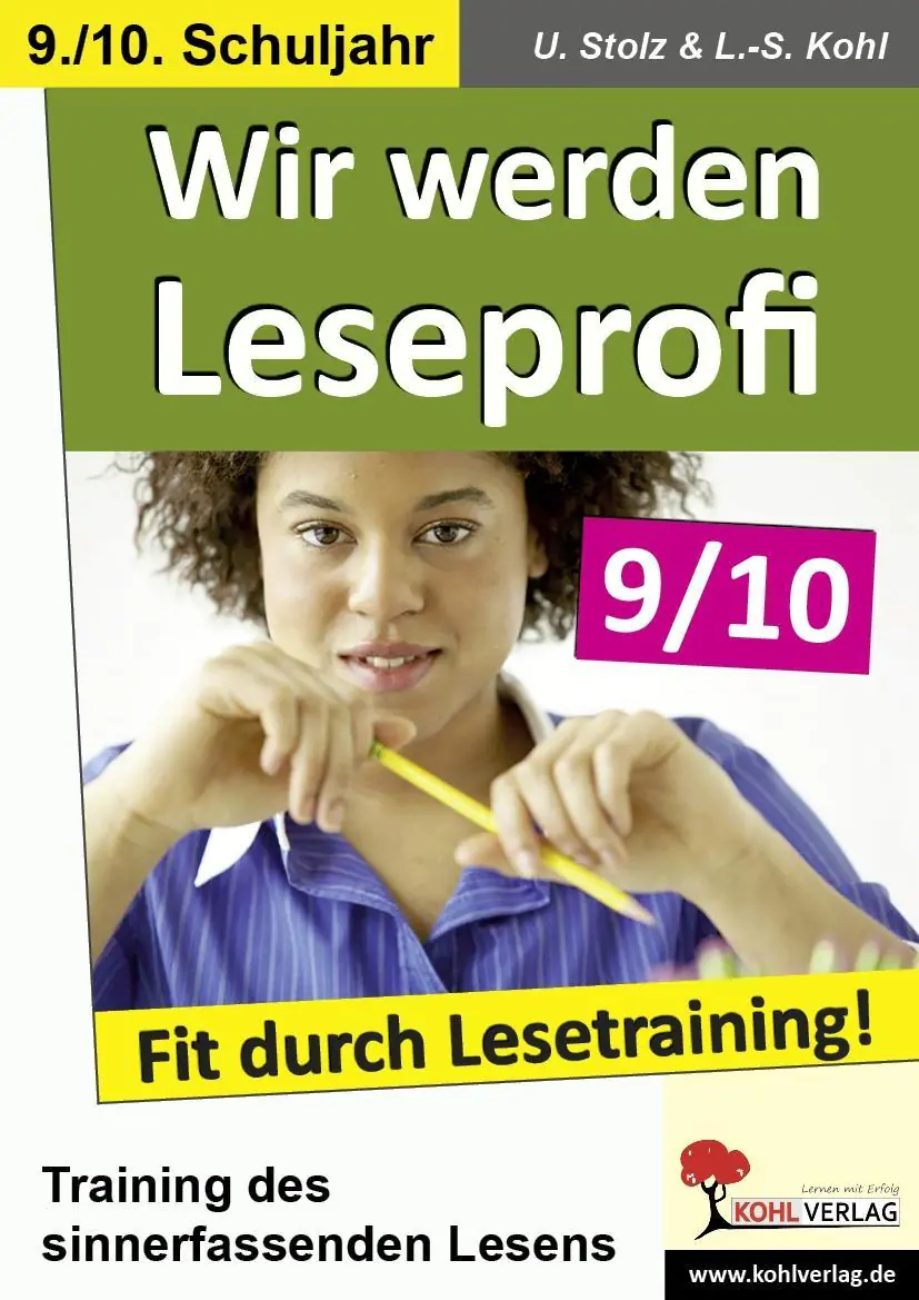 Wir werden Leseprofi - Fit durch Lesetraining! 9./10. Schuljahr aus der Kategorie Deutsch