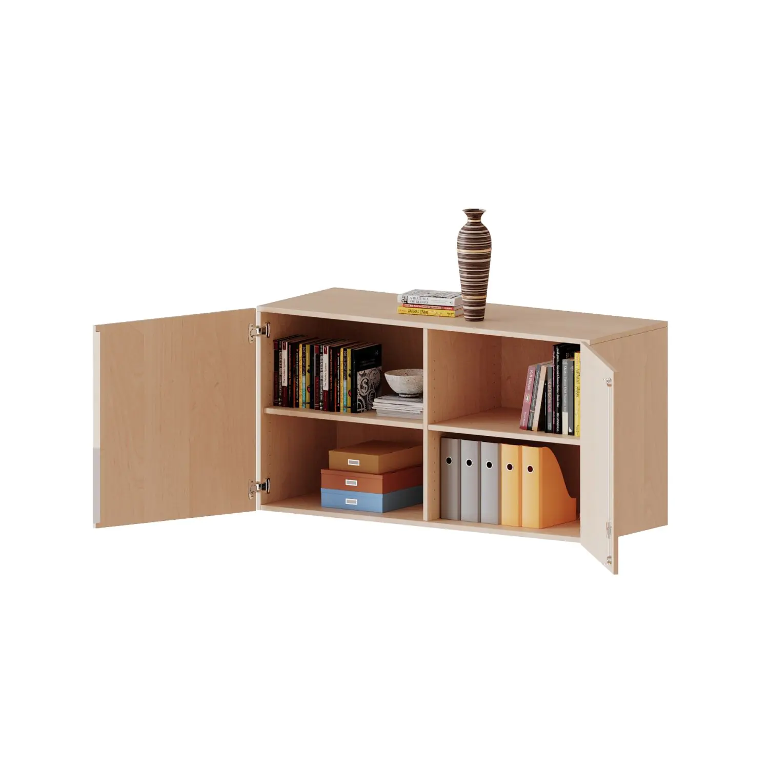 Aufsatz für ErgoTray, 2 OH, zwei Türen, B/H/T 138,7x72x60cm aus der Kategorie Klassen- und Schulschränke