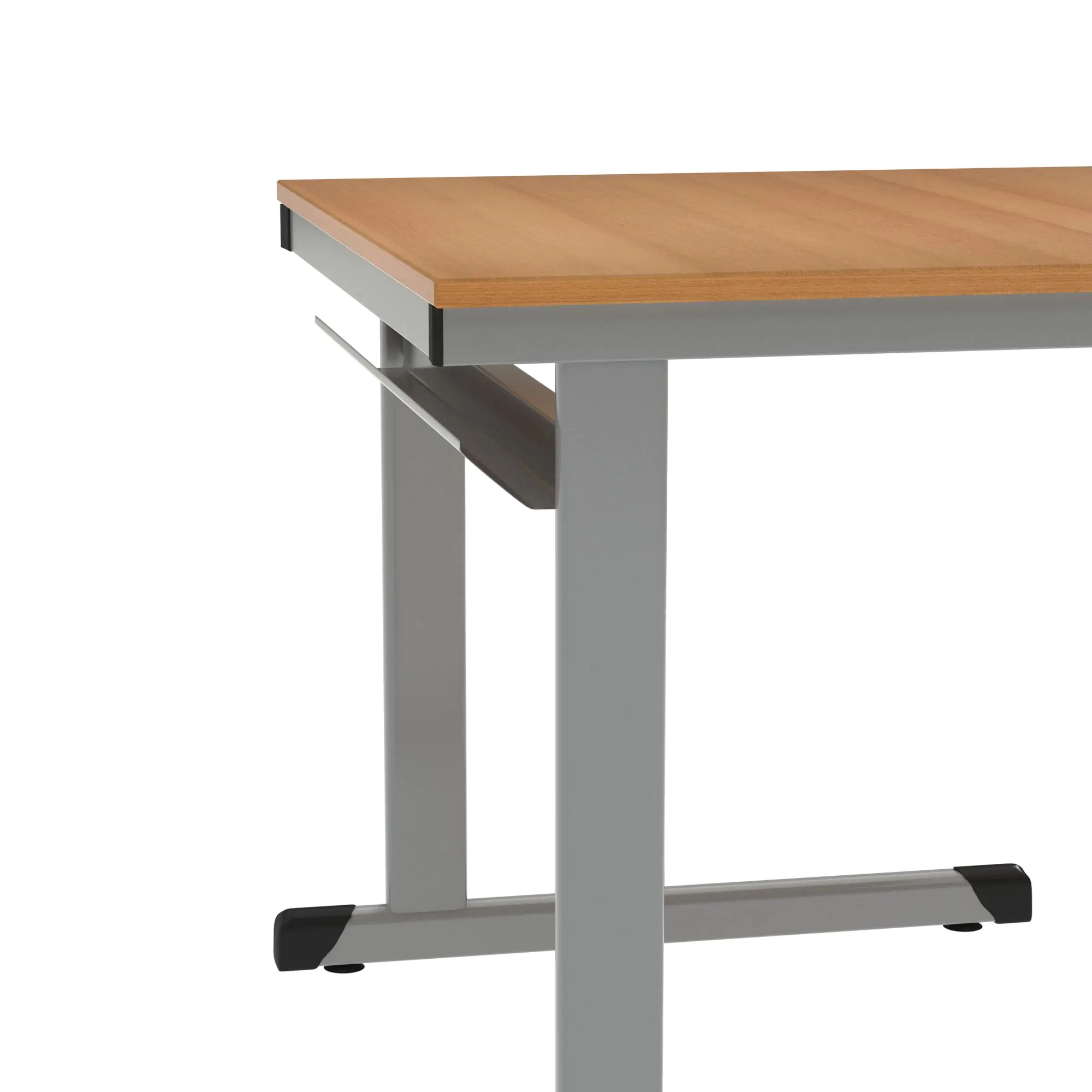 EDV-Tisch Kufenform,  80x80 cm (B/T), 72 cm hoch, offener Blechkabelkanal aus der Kategorie EDV-Tische