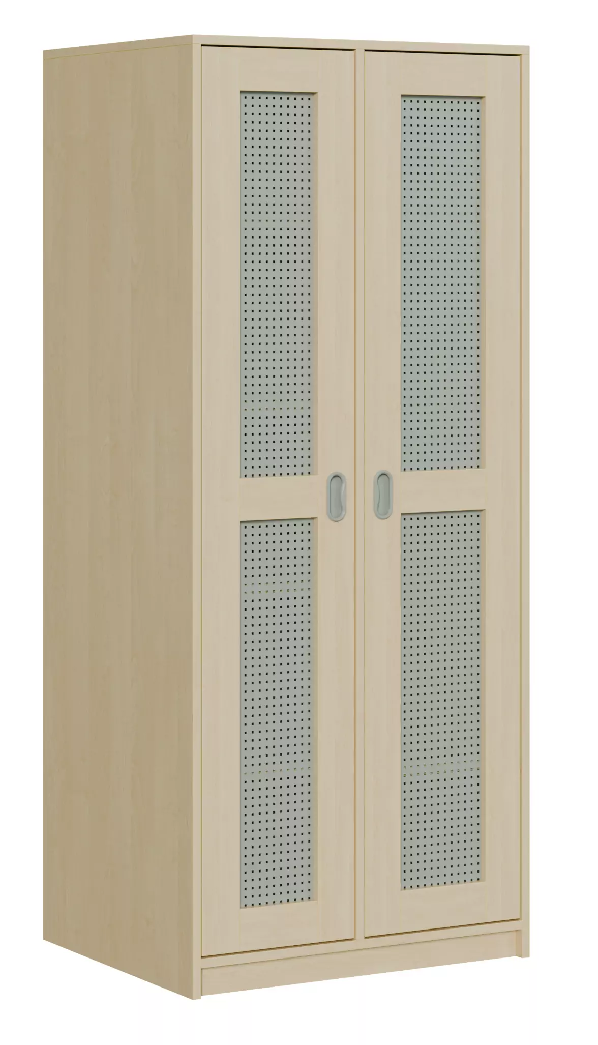 Liegepolsterschrank für 10 Liegepolster mit Lochblechtüren aus der Kategorie Liegepolster- + Bettzeugschränke