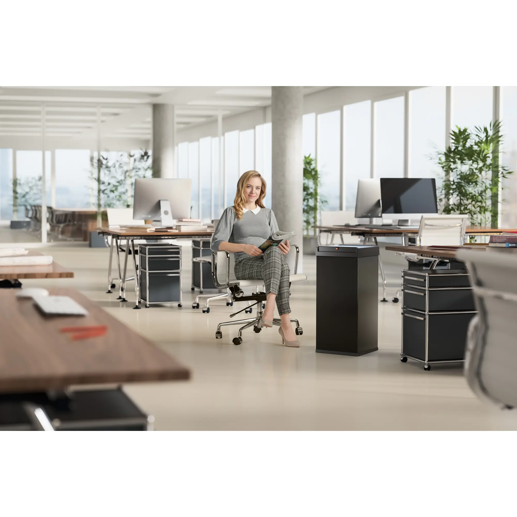 Hailo Abfalleimer Big-Box Swing XL 52l sw aus der Kategorie Abfalleimer