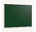 Wandtafel Stahlemaille grün, 150x120 cm, mit durchgehender Ablage,
