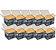 Kreide orange, 10x100 Stück, Champagner Kreide, rund,