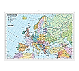Wandkarte Staaten Europas, politisch, 160x120 cm,