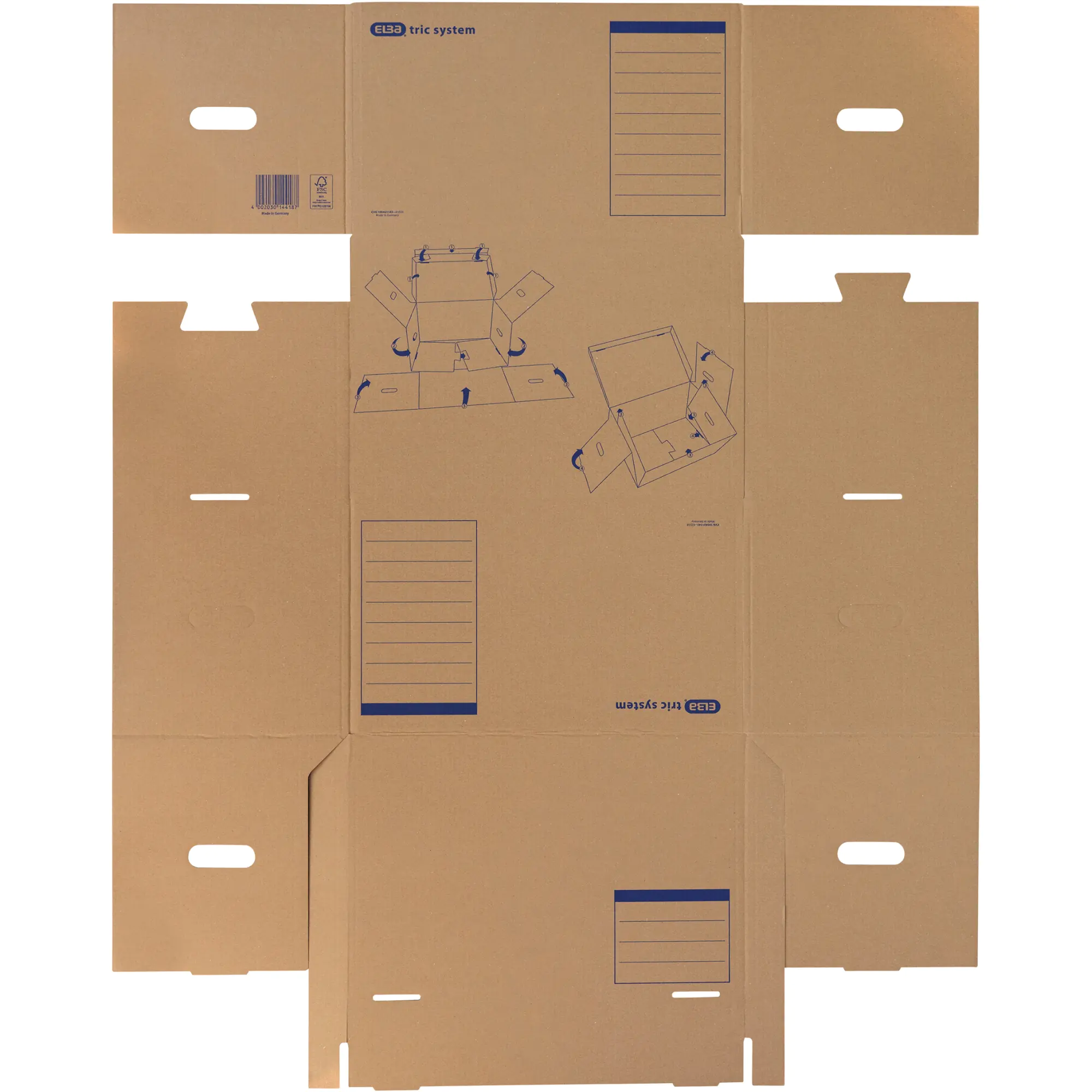 Elba Archivbox tric system Klappdeckel naturbraun aus der Kategorie Archivierung
