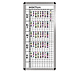 Klassen-Plantafel, 10 Stunden Mo-Fr, für 10 Klassen, 103x57 cm,
