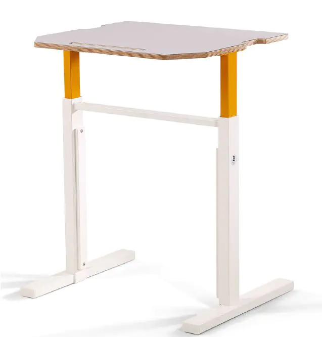 Einerschülertisch höhenverstellbar mit Stehtischoption, Höhe 75-119cm, B/T 65,5x59cm aus der Kategorie Schülertische