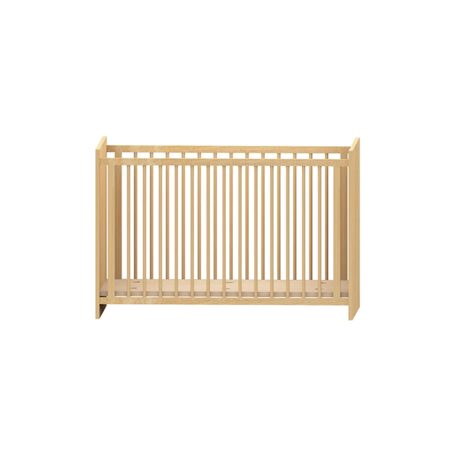 Krippenbett inklusive Matratze, Festes Gitter als Rückwand, Liegefläche 120 x 60 cm aus der Kategorie Betten