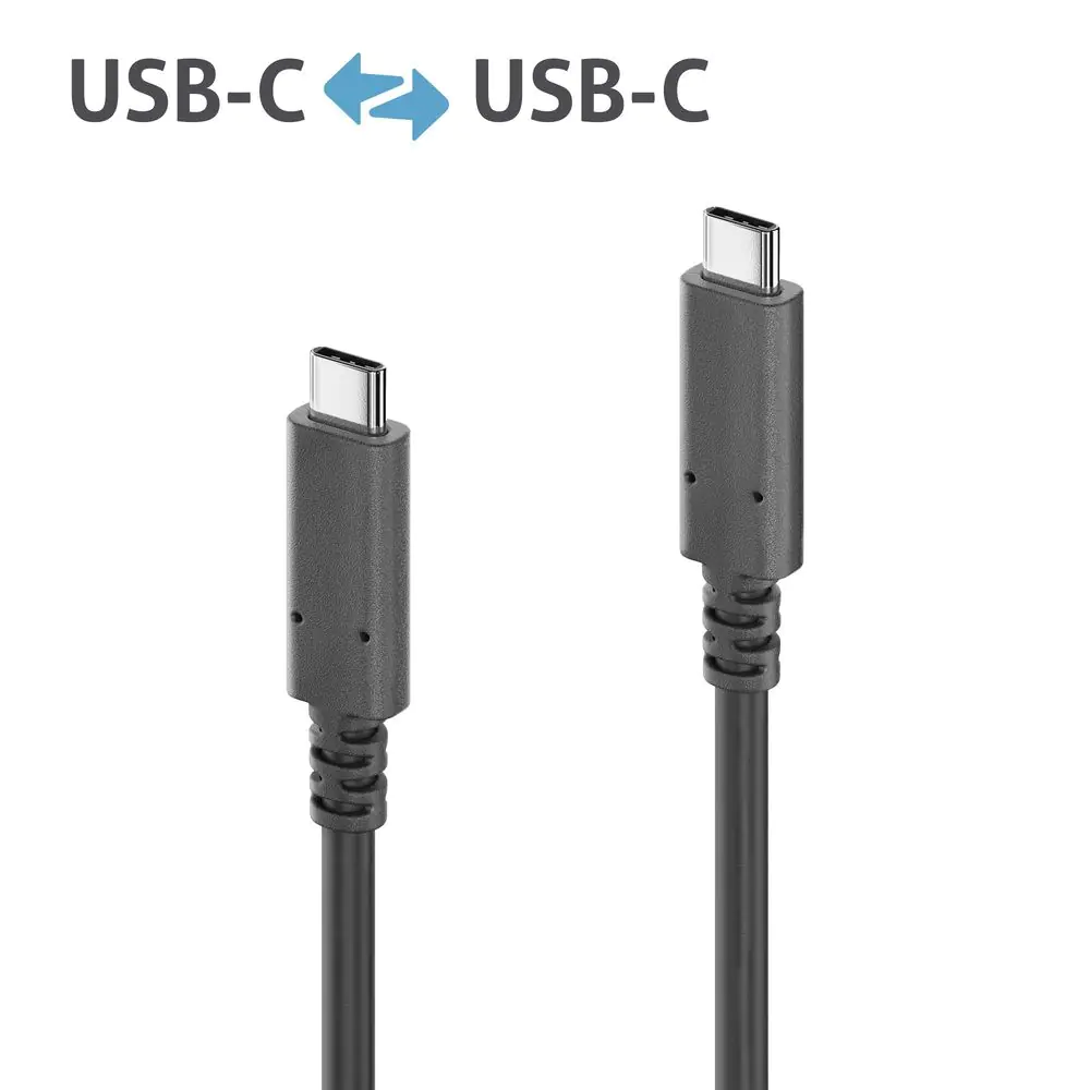 Aktiv USB-C zu USB-C Kabel mit E-marker - USB 3.2 Gen2x1, 3A, 10Gbps - PureInstall 5.00m aus der Kategorie PureLink Kabel
