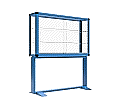 Vitrine, freistehend, 195 cm hoch, 150x40 cm (B/T), aus der Kategorie Vitrinen