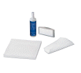 Whiteboard-Zubehör-Set: 1 Flasche Whiteboardreiniger 250ml, 1 Tafelwischer mit 10 Ersatz-Vlies aus der Kategorie Zubehör & Ersatzteile Präsentation