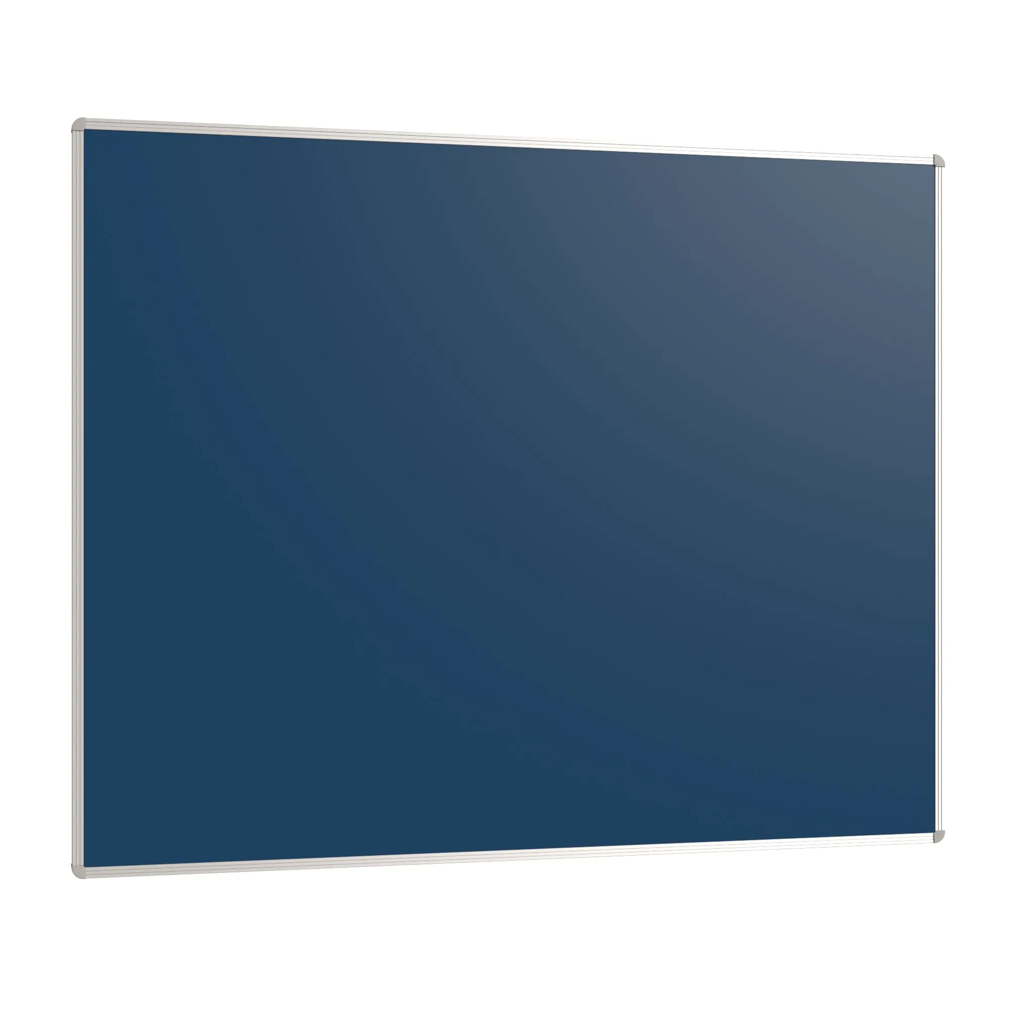 Wandtafel Stahlemaille blau, 150x120 cm, ohne Kreideablage, aus der Kategorie Wandtafeln Blau