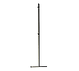 Stativ mit T-Fuß, für Stellwände, Höhe 200 cm, aus der Kategorie Elemente Wände & Decken