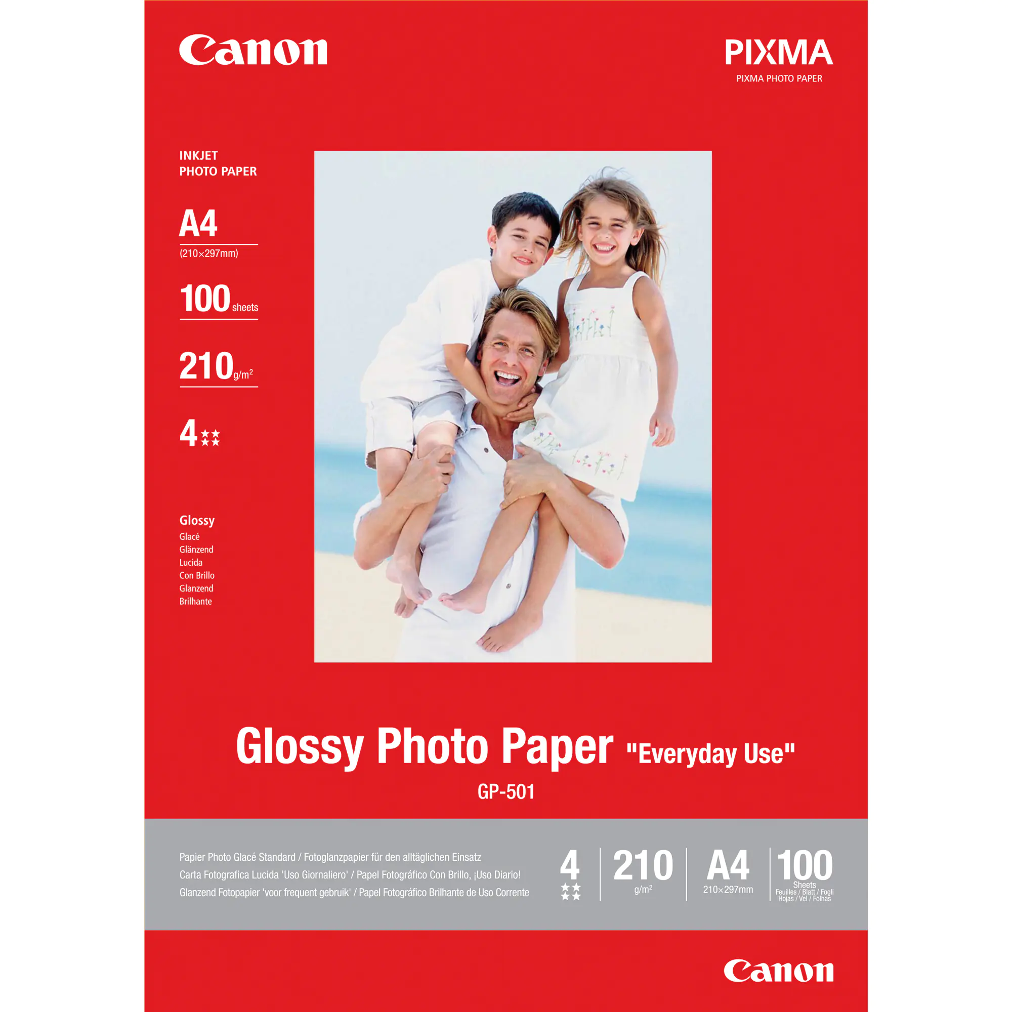 Canon Fotopapier GP501 DIN A4 200g/m2 ws 100 Bl. aus der Kategorie Spezialpapiere