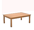 Rechtecktisch, 120x80 cm (B/T), 46 cm hoch, Buche-Massivholzgestell mit gerader Zarge Wechselgleiter aus der Kategorie Couch-Tische