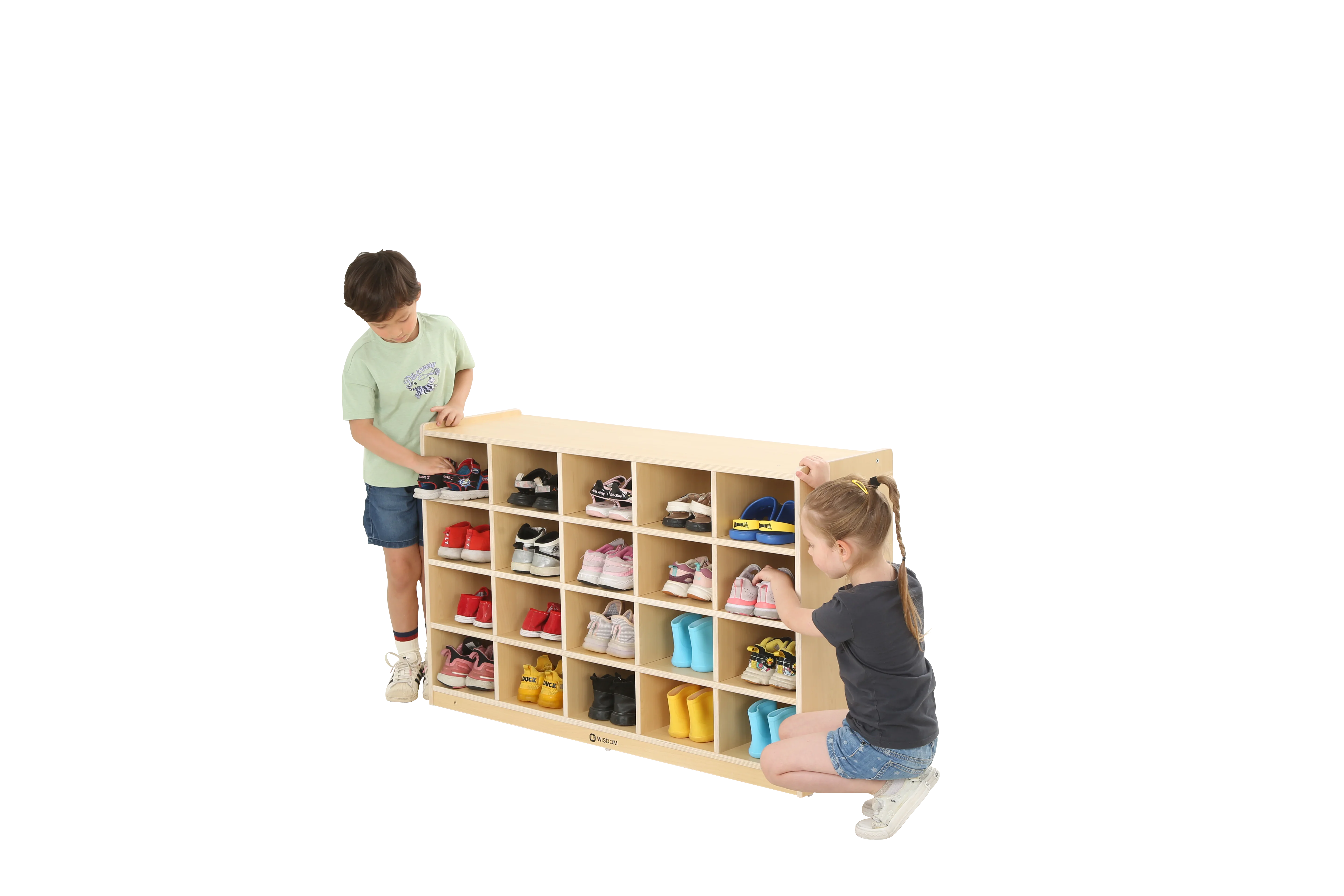 Wisdom Owlaf | Schuhregal | 120 x 38 x 73 cm | Holz aus der Kategorie Taschen- & Schuhaufbewahrung 