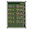 Personal-Raum-Plan,  8 Stunden, 33 Spalten, 103x77 cm,