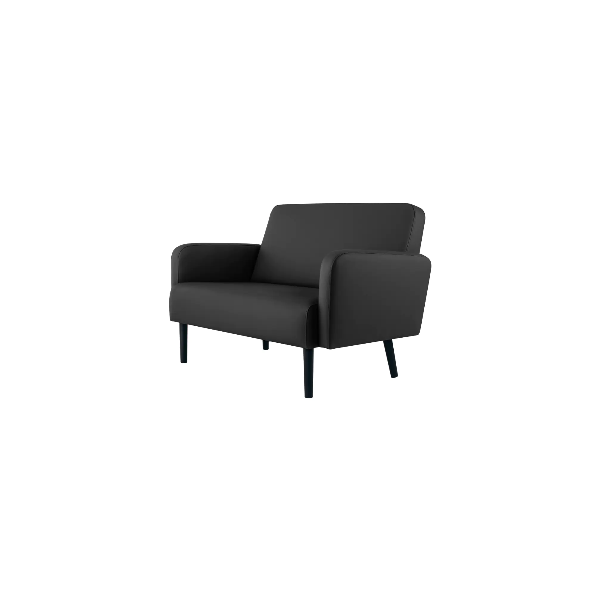 Paperflow Sofa LISBOA 2Sitzer Kunstleder sw/sw aus der Kategorie Stühle