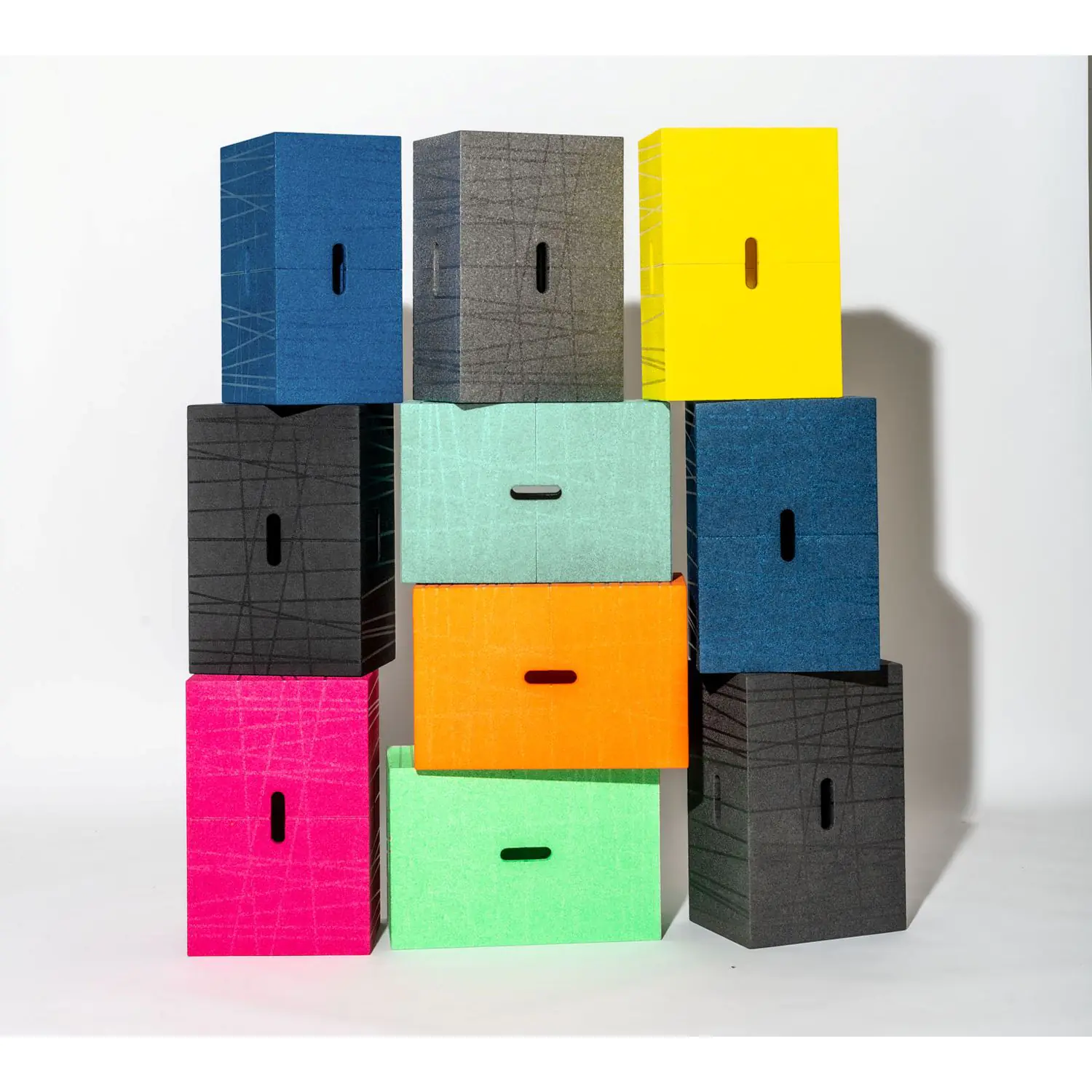 Starterpaket Xbrick | Multifunktionaler Baustein, Set mit 8 Bausteinen in den Farben grün, gelb aus der Kategorie Hauptnavigation