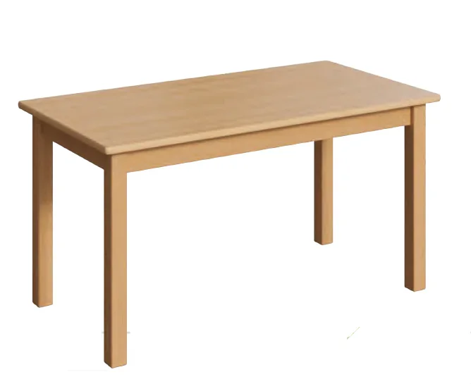Rechtecktisch 80 x 60, Buche Massivholzgestell, umlaufende gerade Zarge aus der Kategorie Tische