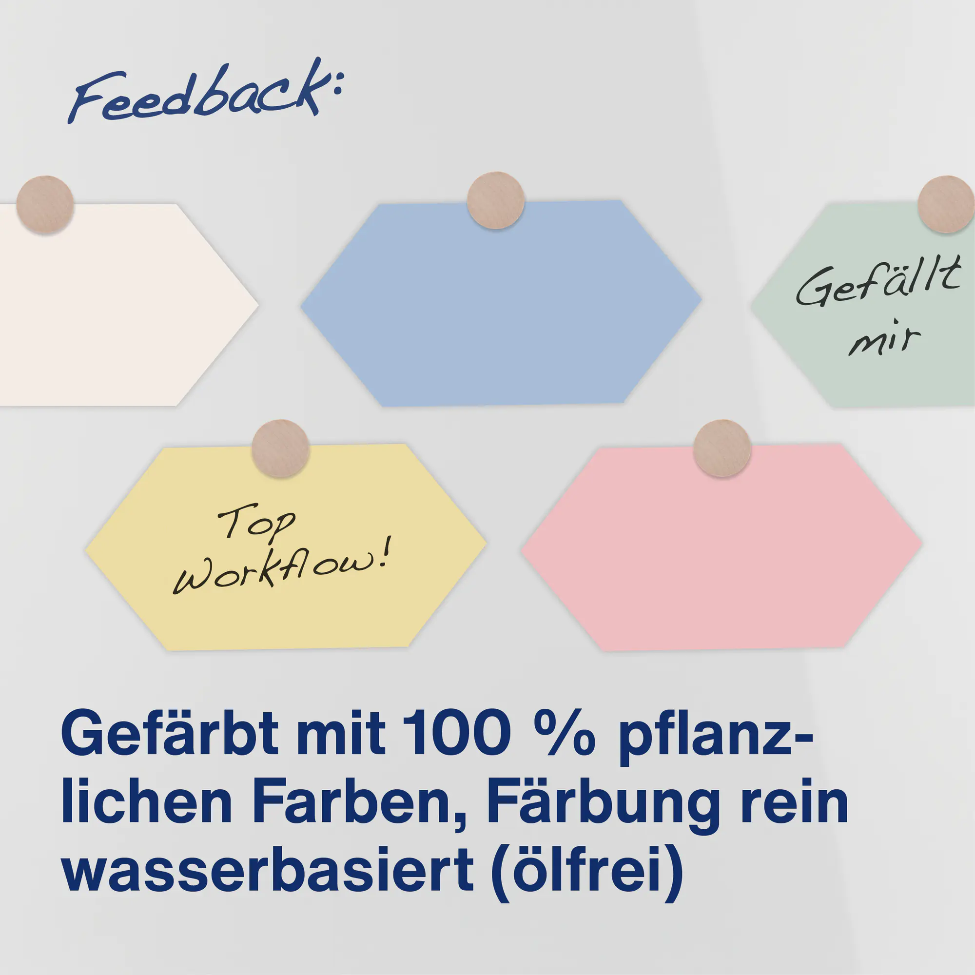 magnetoplan ModKarte Wabe 297x165 sort 500St aus der Kategorie Moderationswände