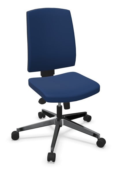 Bürodrehstuhl Raya 23S Front und Hinterseite der Rückenlehne gepolstert und mit Höhenverstellung  aus der Kategorie Bürodrehstühle