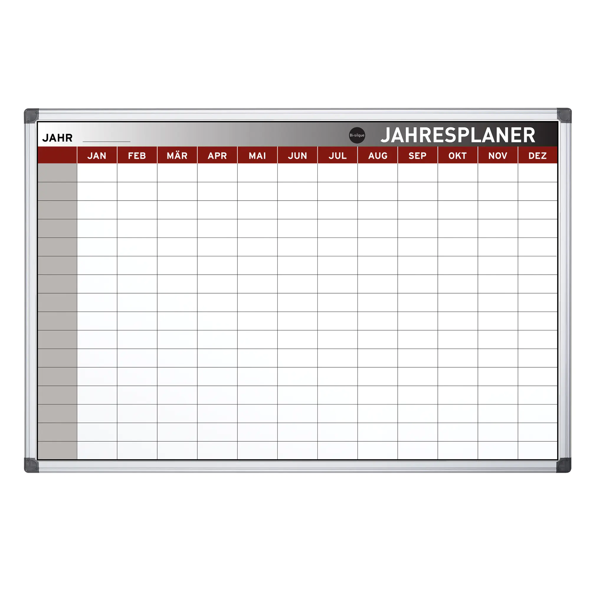 Bi-office Jahresplaner Earth Stahloberfläche 90x60cm aus der Kategorie Plantafeln
