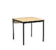EDV-Tisch,  80x80 cm (B/T), 72 cm hoch, Holzkabelkanal mit Deckel, aus der Kategorie EDV-Tische