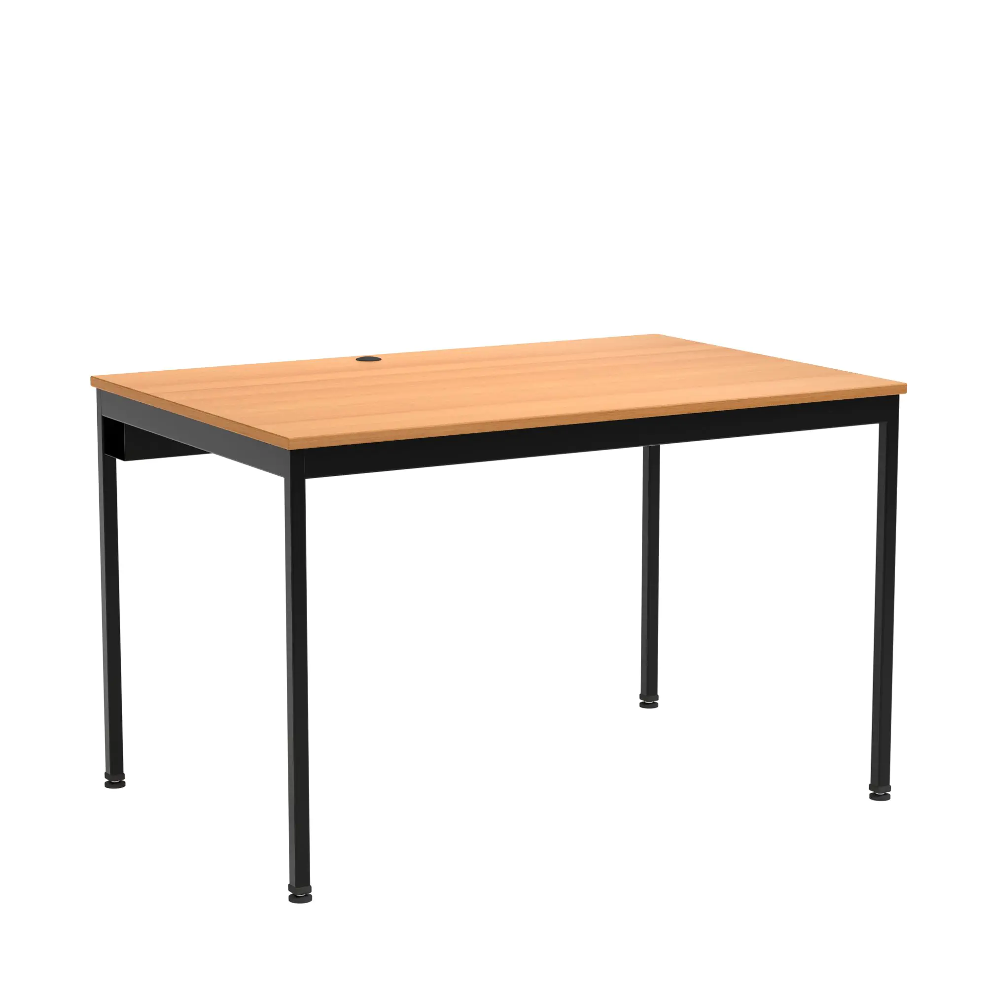 EDV-Tisch, 120x80 cm (B/T), 72 cm hoch, offener Blechkabelkanal, aus der Kategorie EDV-Tische