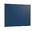 Wandtafel Stahlemaille blau, 120x100 cm, ohne Kreideablage,