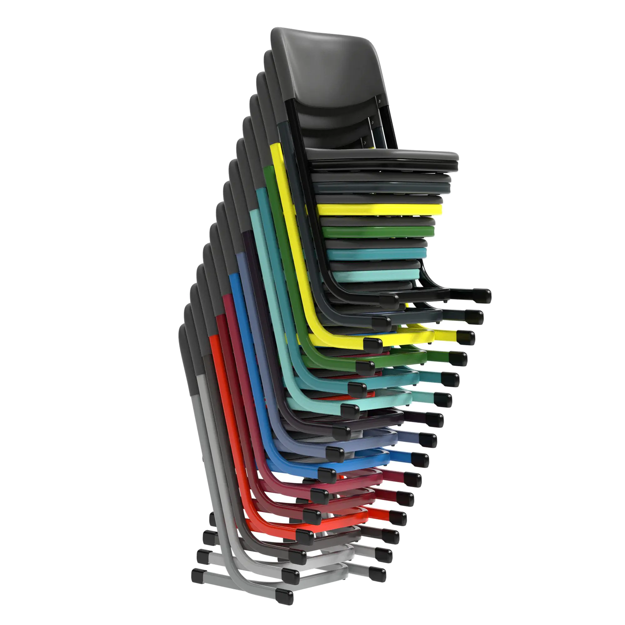 Schülerstuhl, Luftpolster, geschlossener Sitzträger, Doppel-U-Fuß, aus der Kategorie Schülerstühle