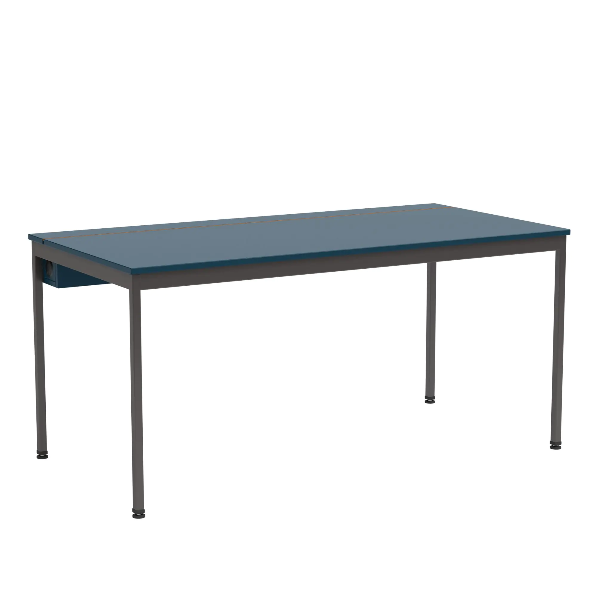 EDV-Tisch, 160x90 cm (B/T), 72 cm hoch, Holzkabelkanal mit Deckel abschließbar,