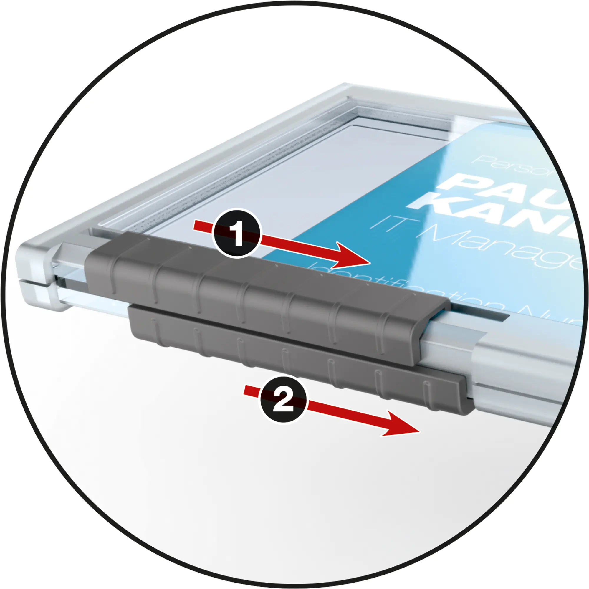 Durable Kartenhalter PUSHBOX DUO 10 St. aus der Kategorie Namensschilder