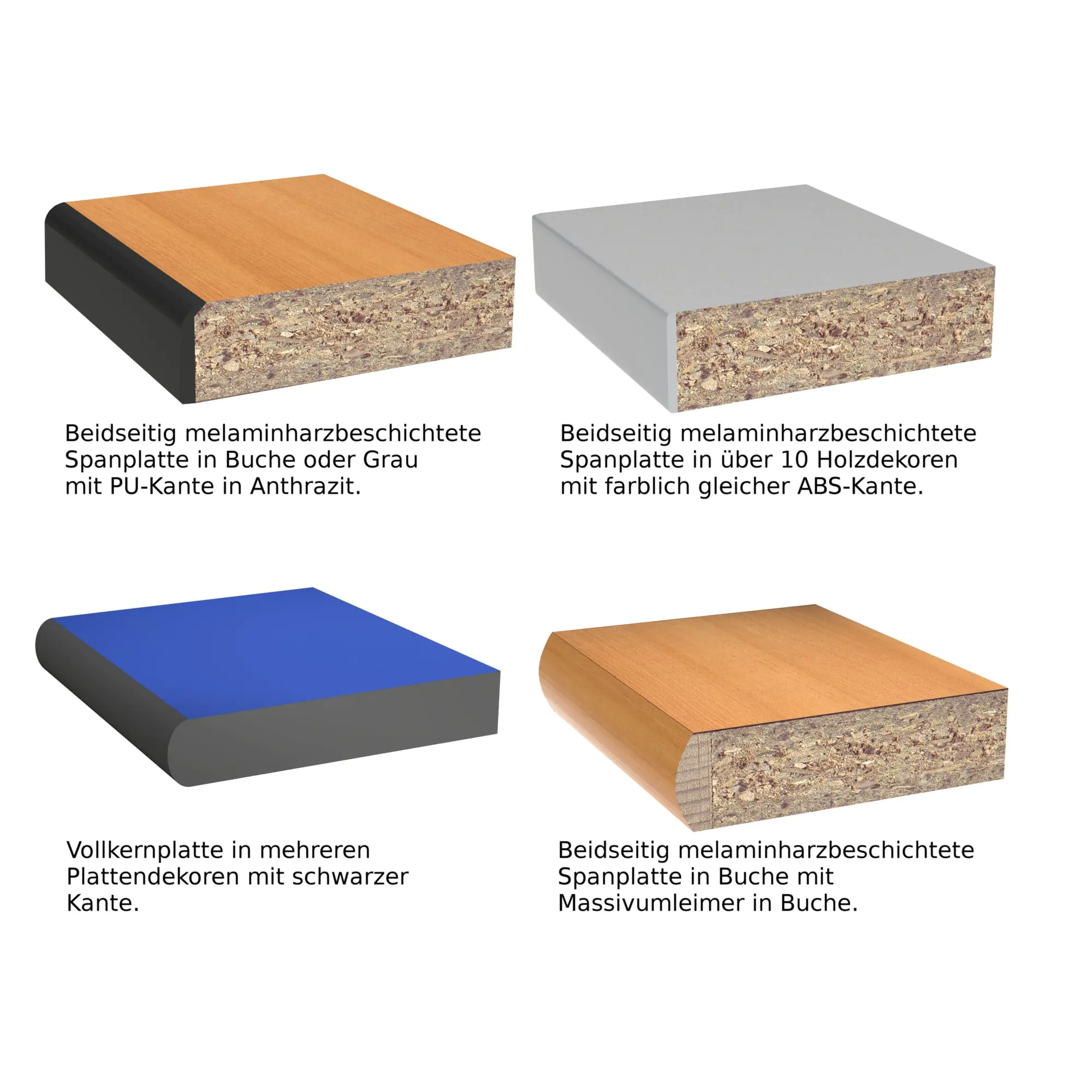 Lehrertisch, 130x65 cm (B/T), 76 cm hoch, Platte: Melamin, ABS-Kante, aus der Kategorie Lehrertische