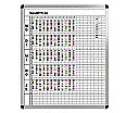 Klassen-Plantafel,  8 Stunden Mo-Fr, für 20 Klassen, 103x97 cm,