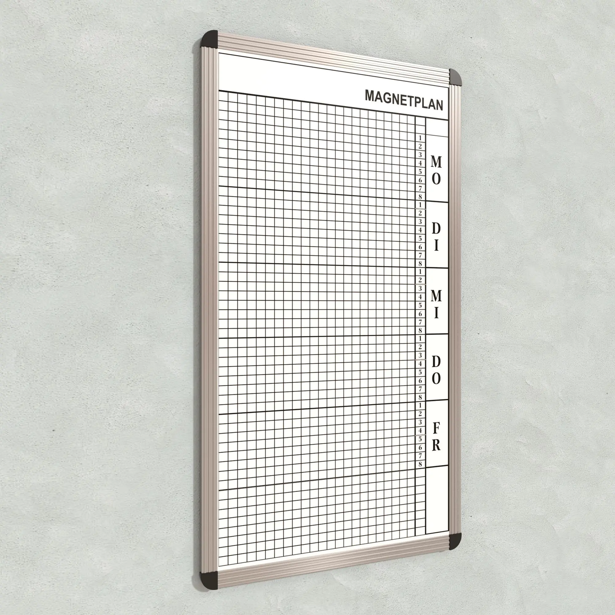 Personal-Raum-Plan,  8 Stunden, 23 Spalten, 103x57 cm, aus der Kategorie Personal- Raum- Tafeln 8h