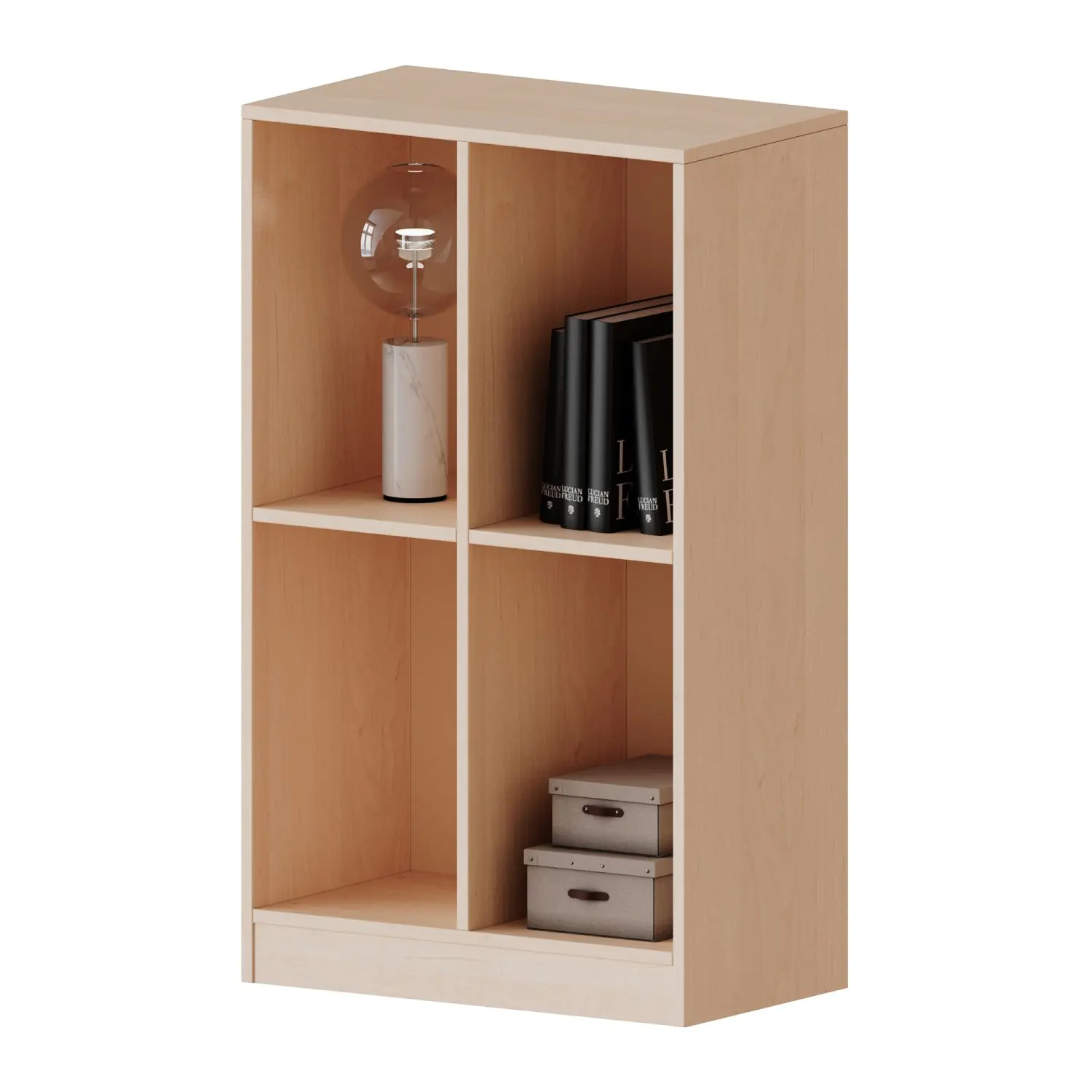 Taschenregal, 3 OH, 4 hohe Fächer, B/H/T 70,3x118x50cm aus der Kategorie Schulranzenregale