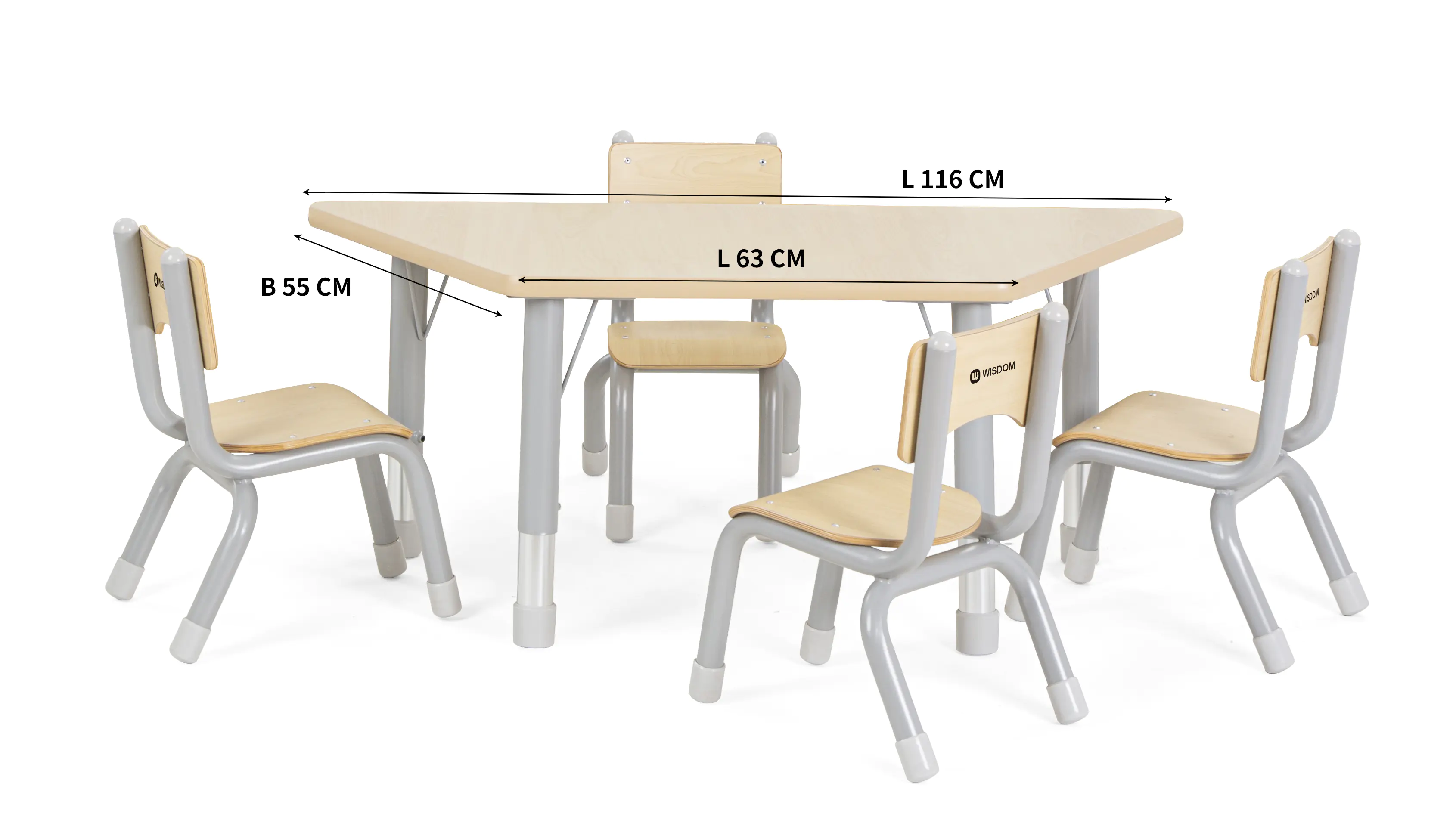 Wisdom Owlaf | Tisch | 120 x 50 cm | höhenverstellbar 46-71 cm | Tischplatte Spanplatte, Belag HPL aus der Kategorie Tische Allgemein